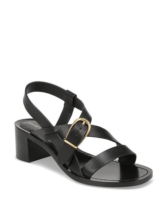 Etta Strappy Leather Buckle Sandals Product Image