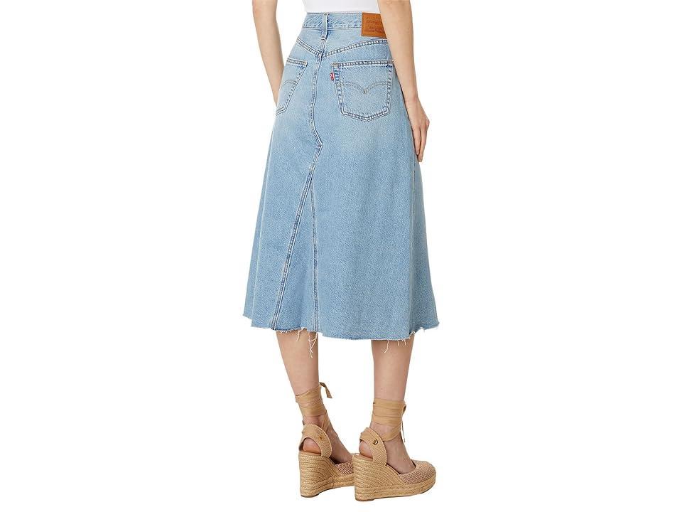 Levi's(r) Premium HR A-Line Deconstructed Midi Skirt (Secret Secret) Women's Skirt Product Image