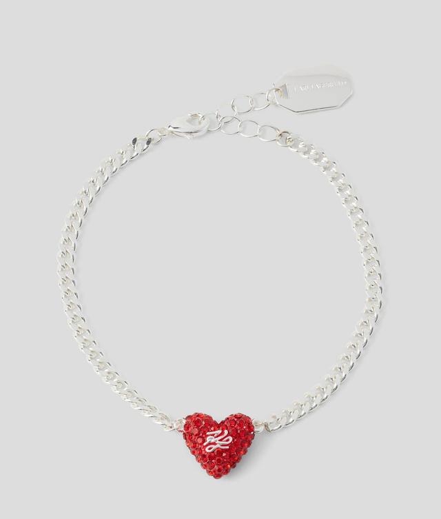 K/HEART PAVÉ CHARM BRACELET Product Image