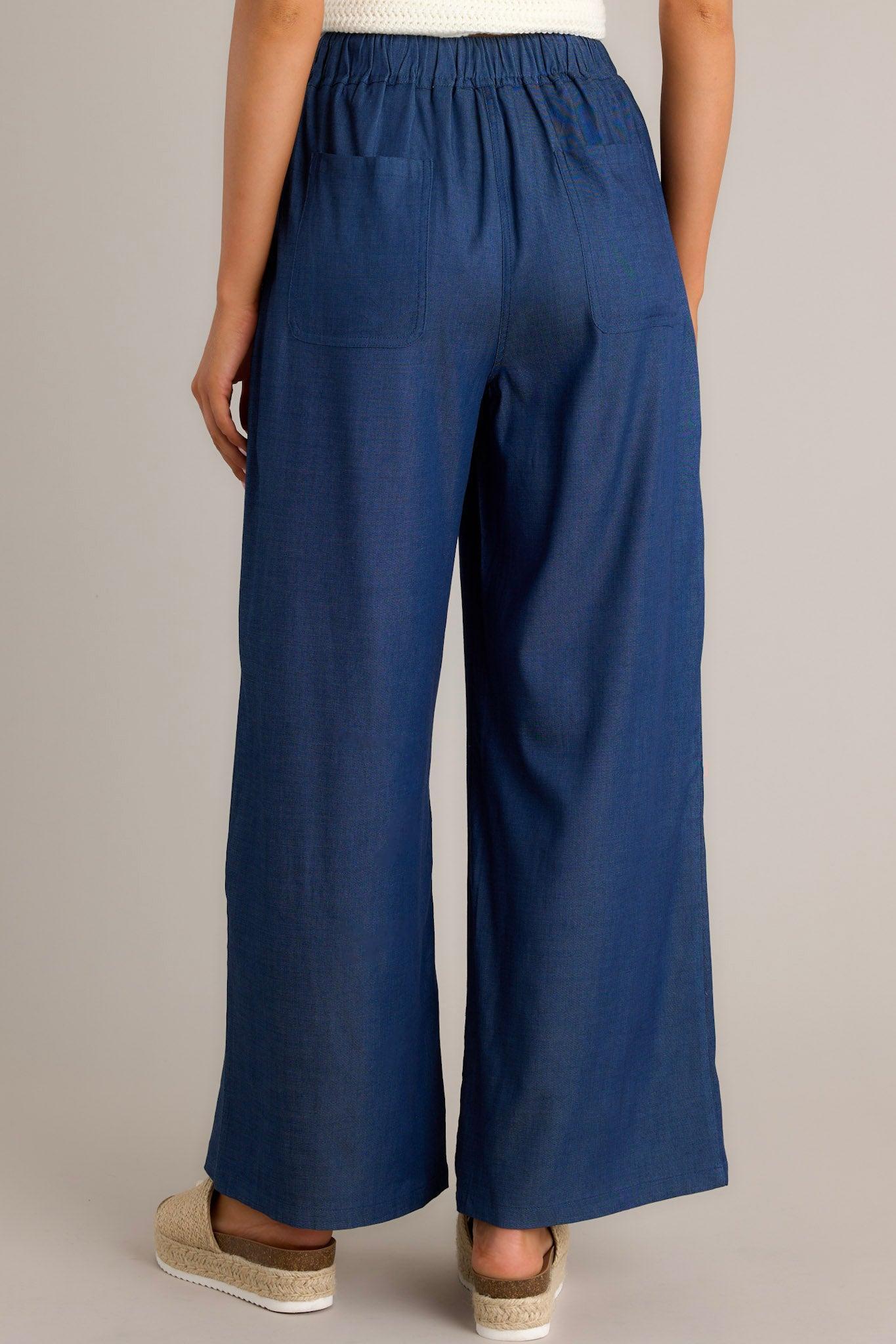 Moonlight Blues Dark Chambray Pants Product Image