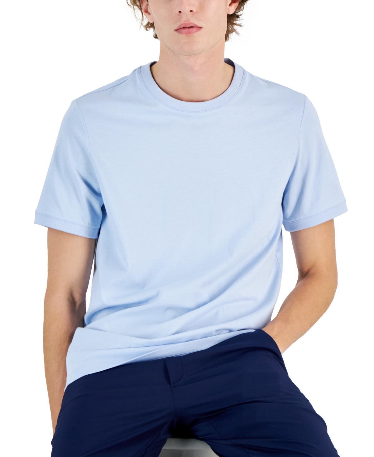 Alfani Mens Mercerized Cotton Short Sleeve Crewneck T-Shirt, Created for Macys Product Image