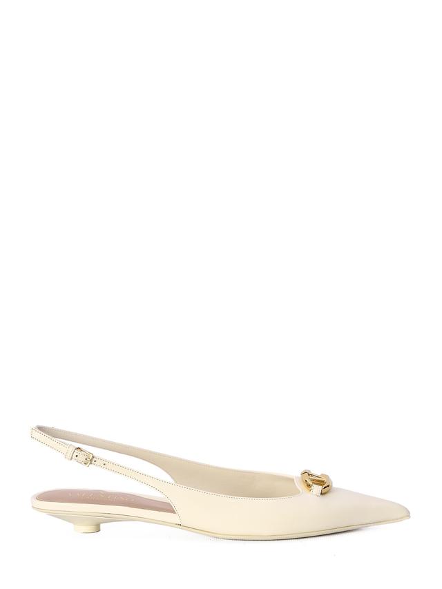 Vlogo The Bold Edition Slingback Ballerinas In Ivory Product Image