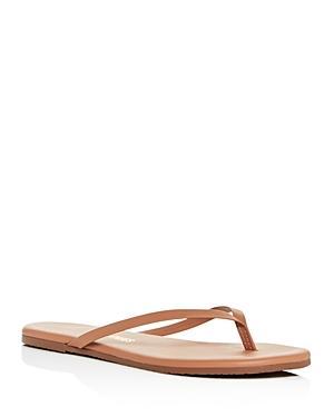 Womens Foundations Matte Leather Flip Flops Product Image