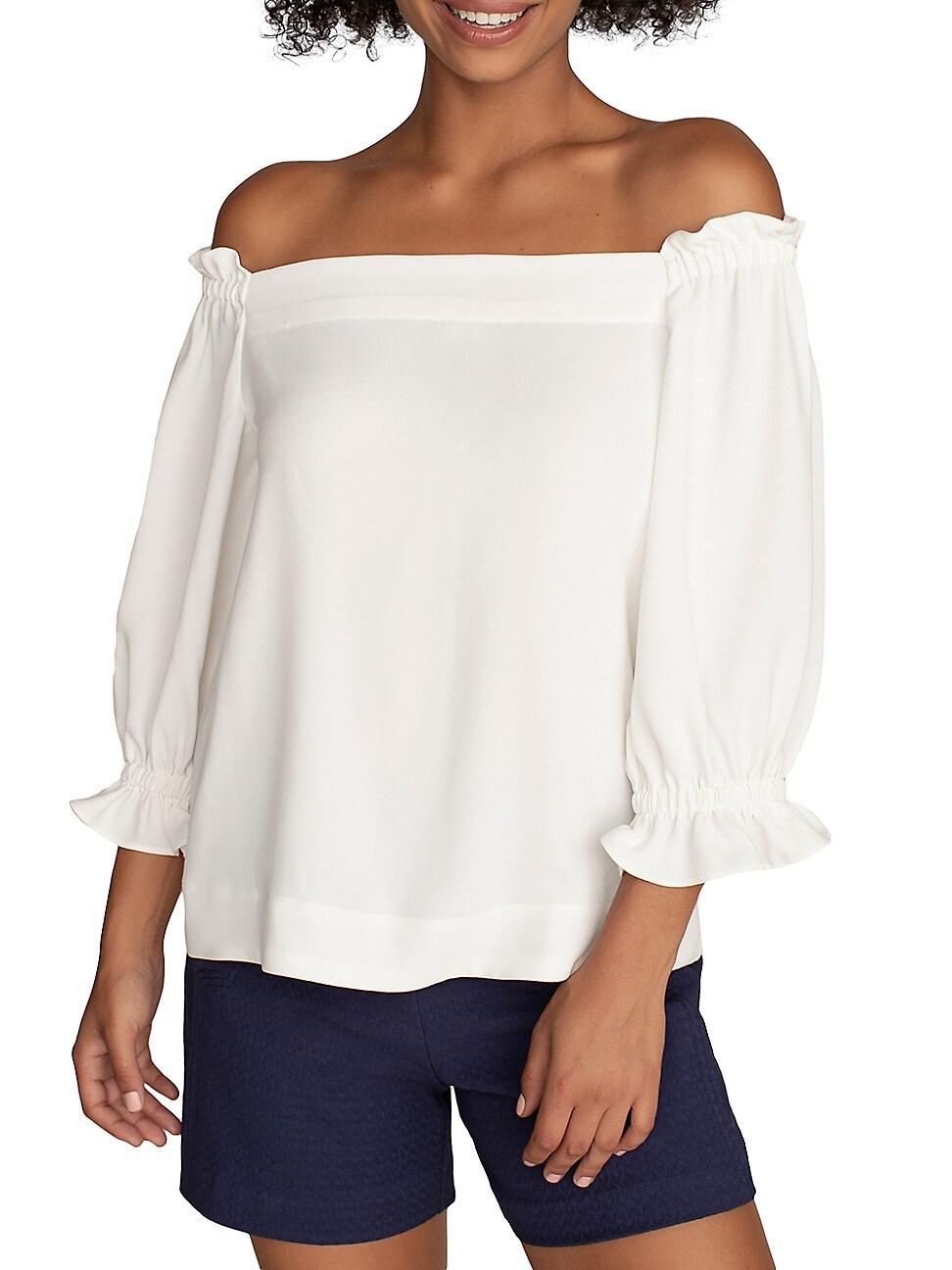 Womens Equinox Ruffled Chiffon Top Product Image