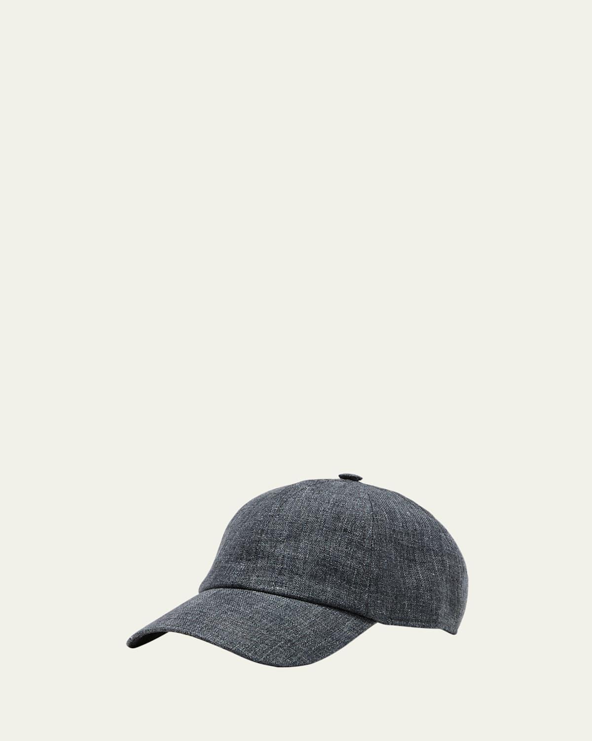 Mens Linen 6-Panel Baseball Cap Product Image