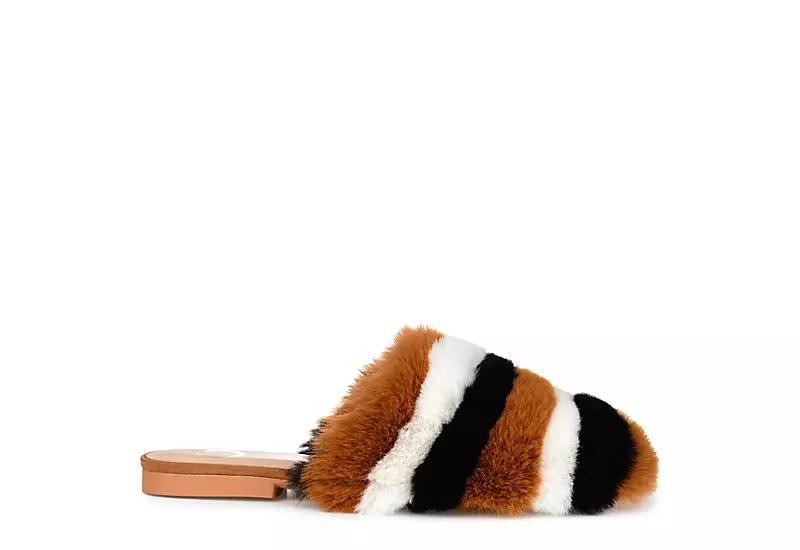 Journee Collection Womens Faux Fur Evelin Mule Product Image