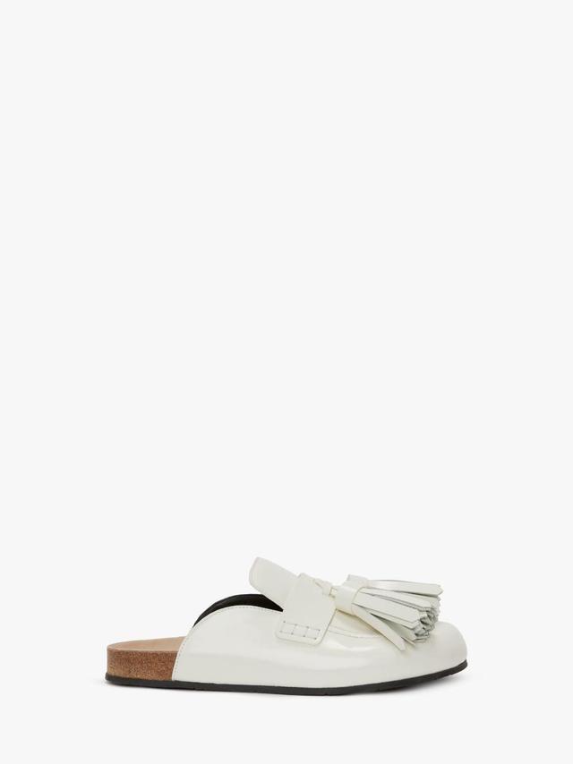 TASSEL LOAFER LEATHER MULES in white | JW Anderson US  Product Image