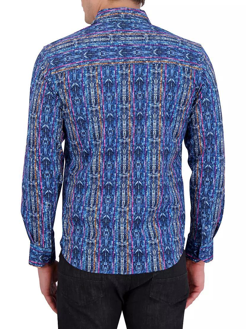 Oasis Abstract Button-Front Shirt Product Image