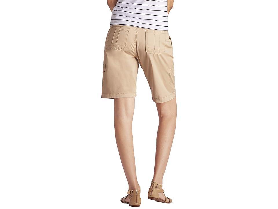 Lee Avery Knit Waist Cargo Bermudas (Cafe) Women's Shorts Product Image