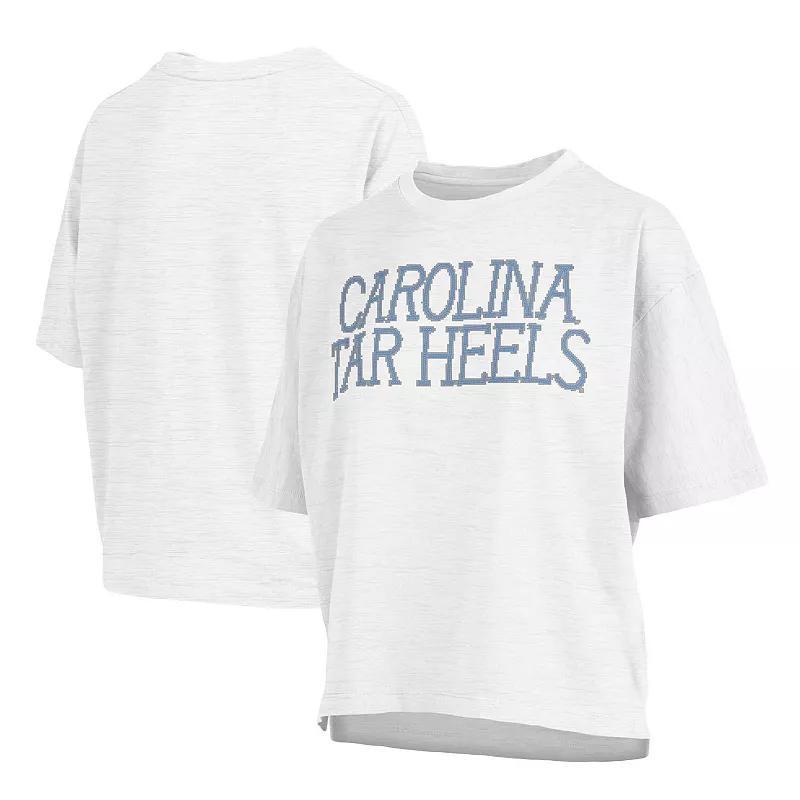 Womens Pressbox North Carolina Tar Heels Motley Crew Chain Stitch Slub Waist Length Boxy T-Shirt Product Image