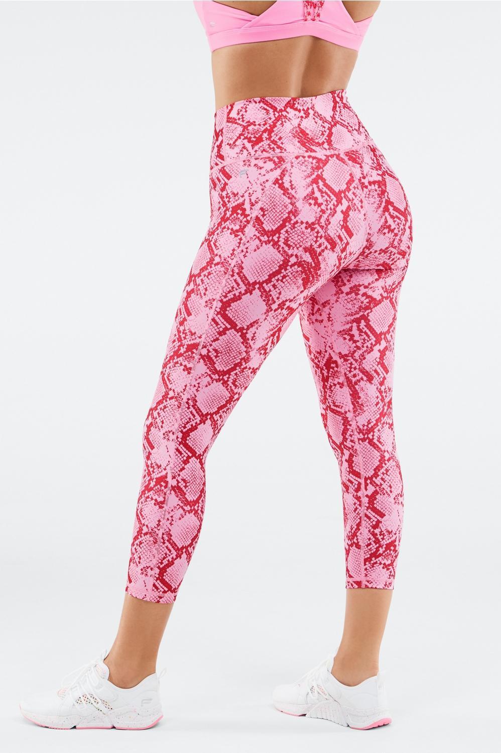 Fabletics Define High-Waisted Capri Womens pink Size XS Product Image