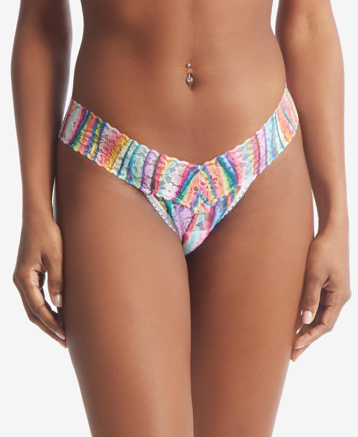 Hanky Panky Printed Daily Low Rise Thong (Summer Love) Women's Underwear Product Image