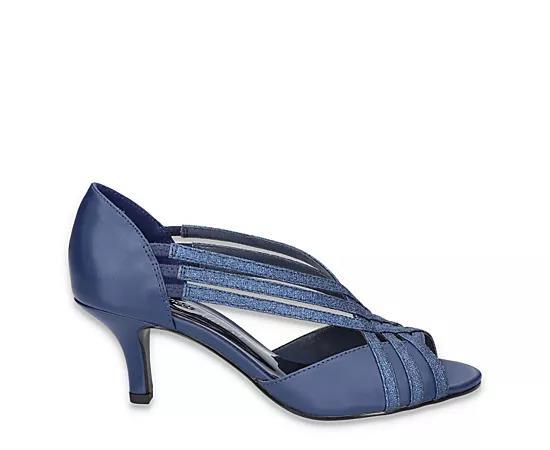 Easy Street Oceana Womens Dress Pumps Blue Satin Product Image