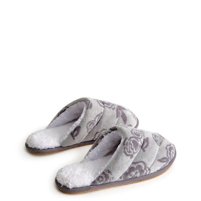 Vera Bradley Slippers Women in Bubbly Flowers Oyster Mushroom Gray Large Product Image