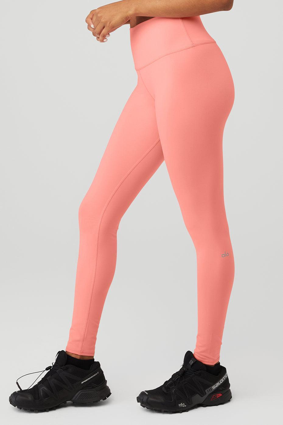 Alo Yoga | High-Waist Airbrush Legging Pink Product Image