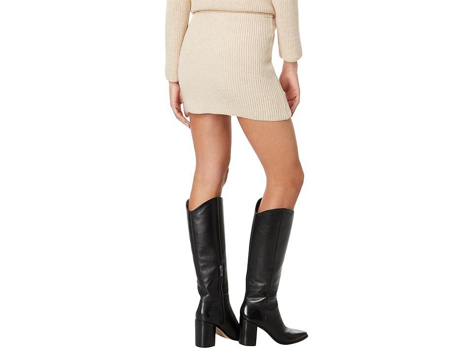 line and dot Myles Sweater Skirt (Oatmeal) Women's Skirt Product Image