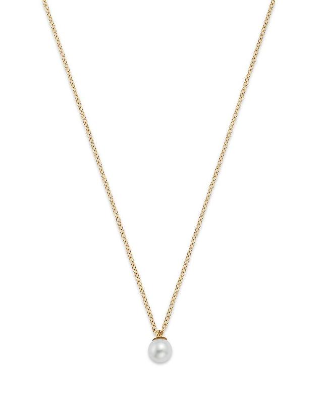 Zoe Chicco 14K Yellow Gold White Pearls Cultured Freshwater Pearl Solitaire Pendant Necklace, 14-16 Product Image