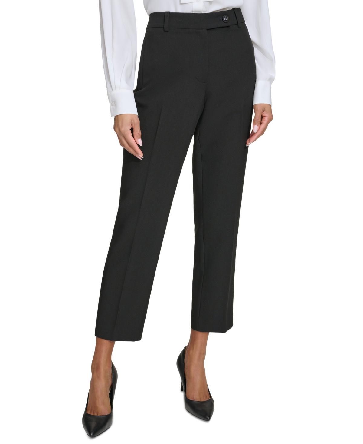 Karl Lagerfeld Womens Slim-Leg Ankle Pants Product Image