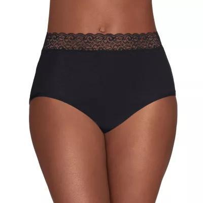 Vanity Fair® Flattering Lace Tagless Cotton Brief Panties - 13396 Product Image