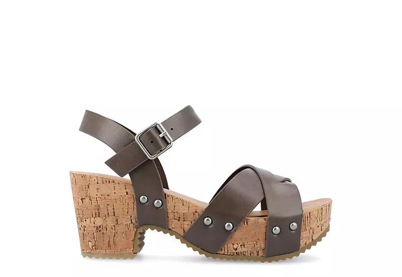 Journee Collection Valentina Womens Platform Sandals Product Image