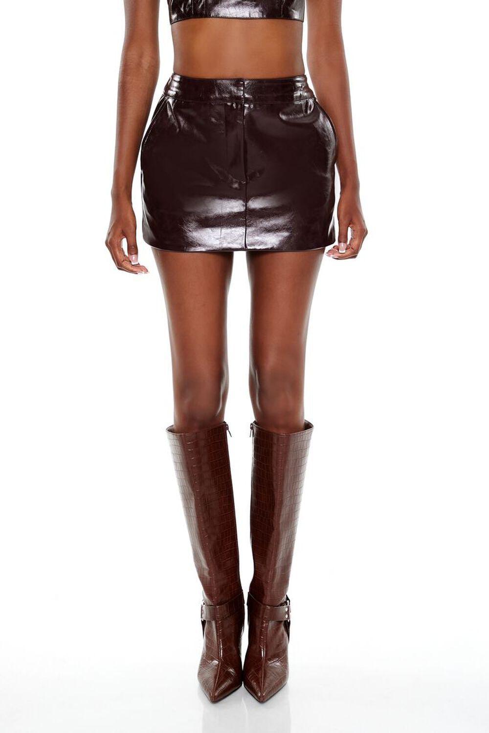 Faux Leather Mini Skirt | Forever 21 Product Image