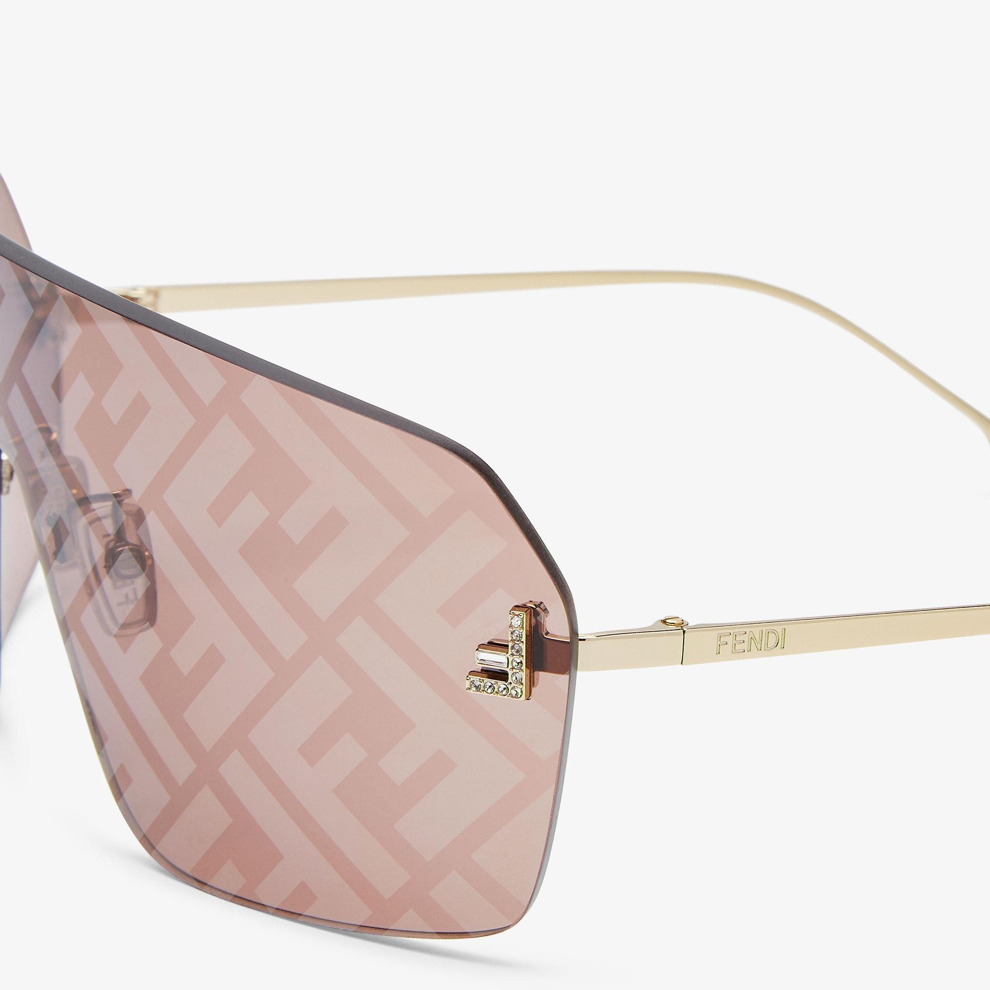 Fendi First CrystalBrown shield sunglasses Product Image