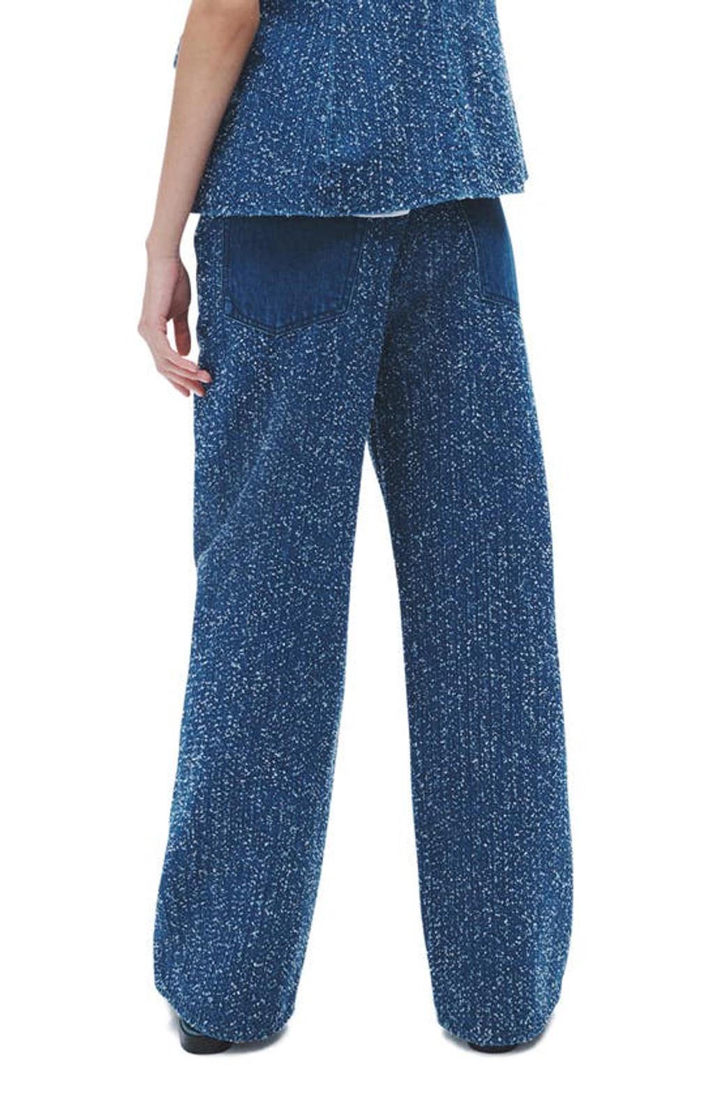 Logan Distressed Wide-leg Jeans In Midtweed Product Image