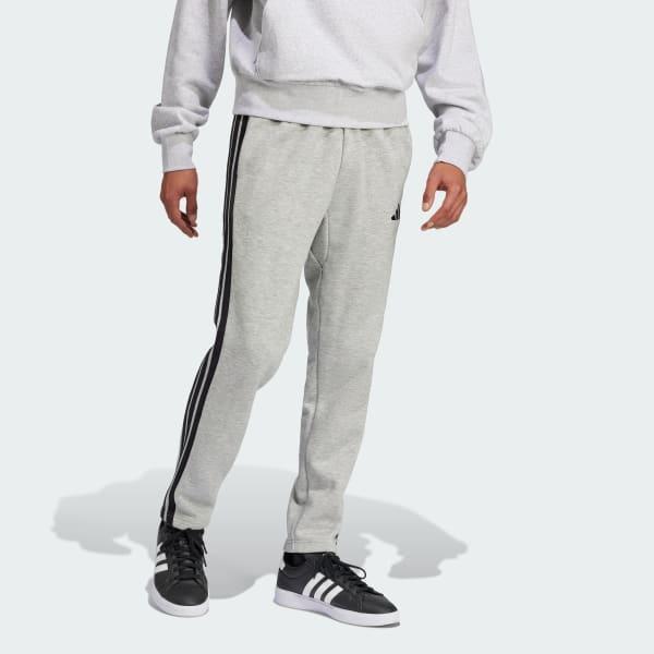 Essentials 3-Stripes Open Hem Fleece Pants Product Image