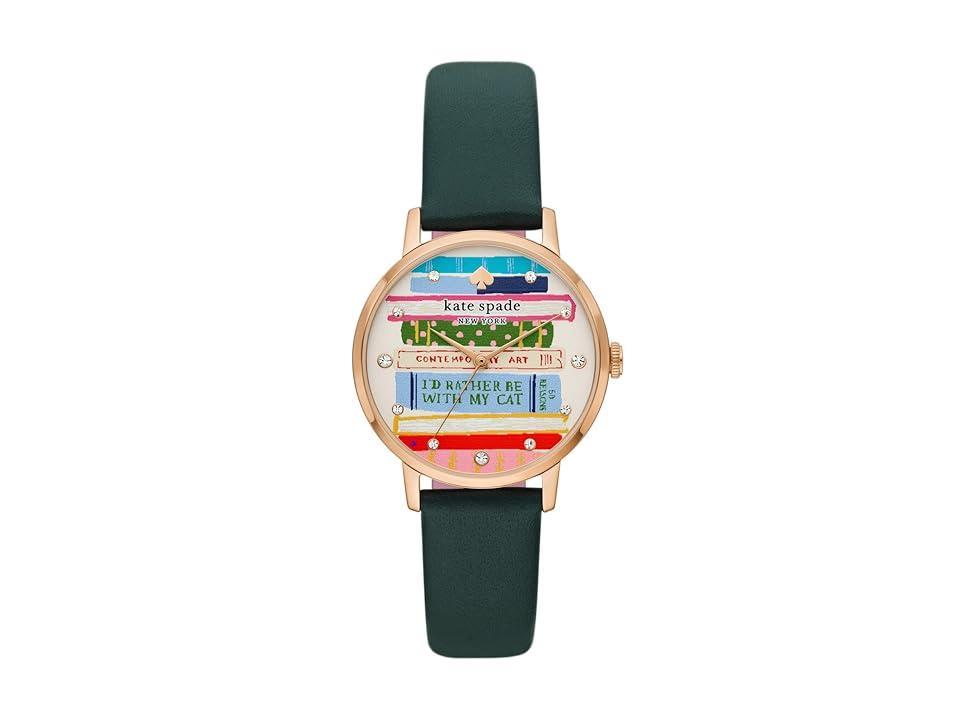 Kate Spade New York 34 mm Metro-Book Dial Leather Watch - KSW1766 Watches Product Image