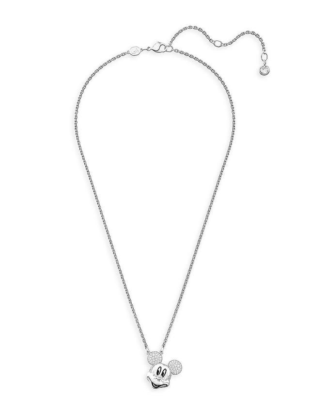 Swarovski Disney Mickey Mouse Silver-Tone Crystal Pendant Necklace, 19-1/4 Product Image