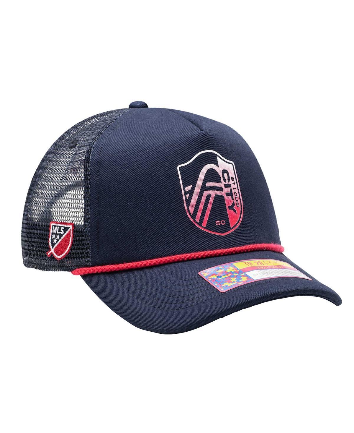 Fan Ink Mens Navy St. Louis City Sc Atmosphere Trucker Adjustable Hat Product Image