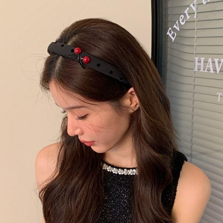 Heart / Cherry Dotted Headband Product Image