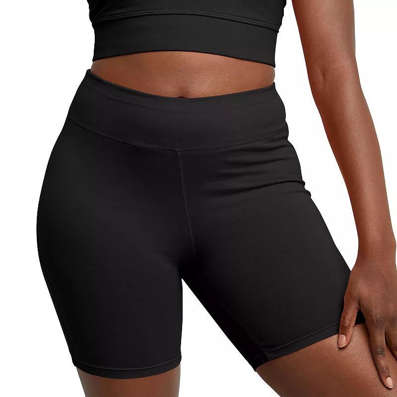 Womens Hanes Stretch Jersey Bike Shorts Product Image