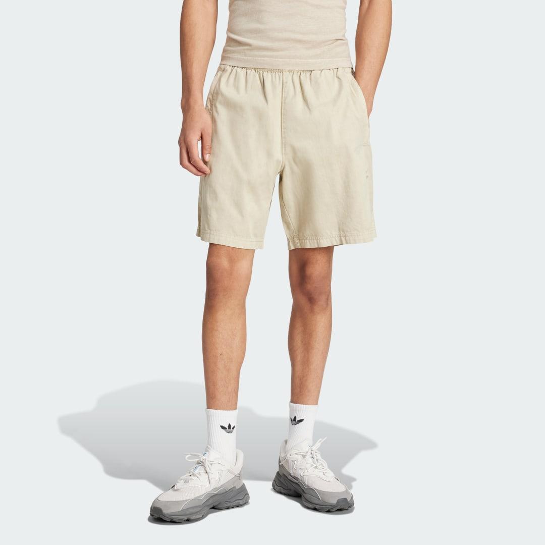 adidas Trefoil Essentials+ Dye Woven Shorts Putty Grey 2XL Mens Product Image