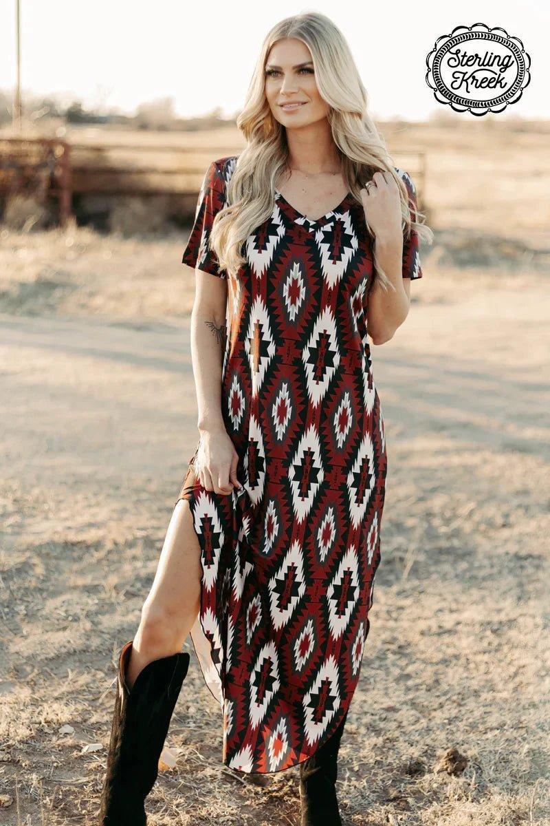 PLUS  Western Rebel Maxi Dress Product Image