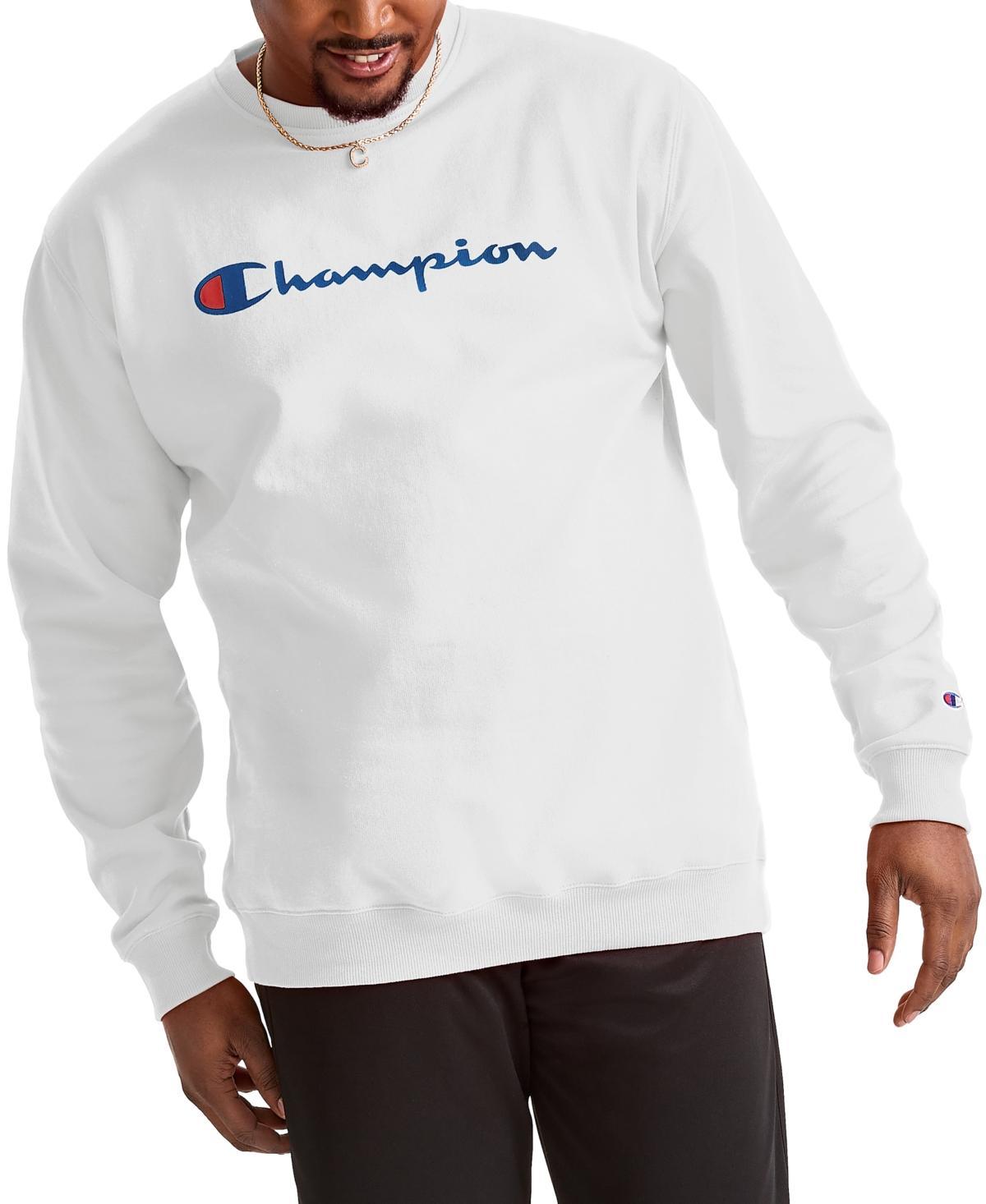 Champion Mens Big & Tall Powerblend Logo Graphic Fleece Sweatshirt Product Image