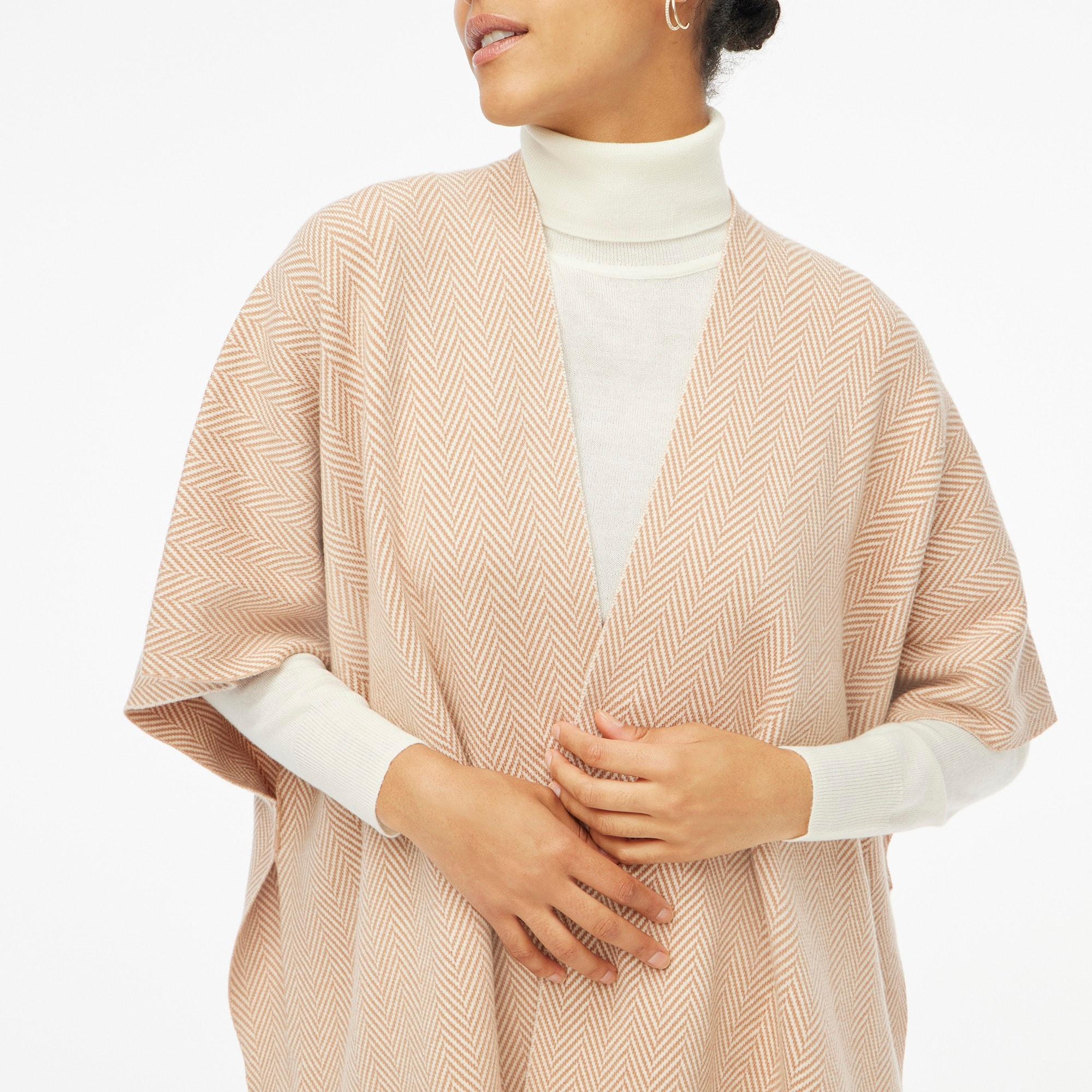 Herringbone poncho Product Image