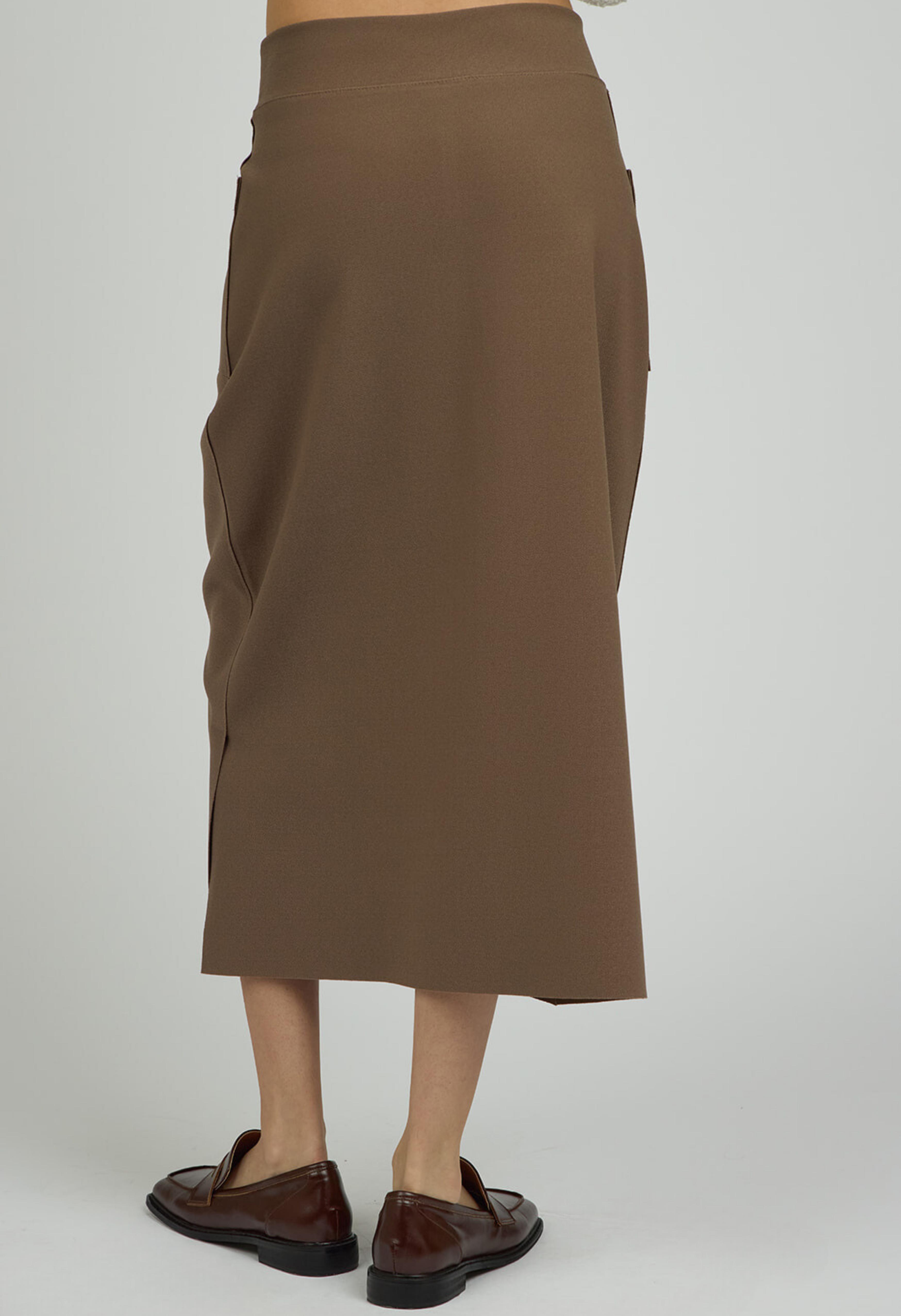 Tailored Skirt in Mocha Product Image