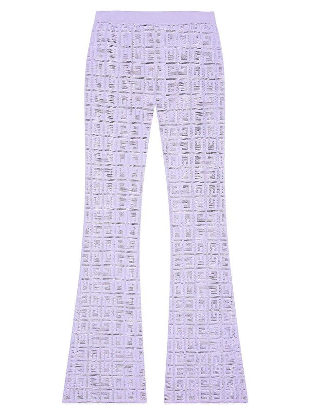 Womens Flare Pants In 4G Jacquard Product Image