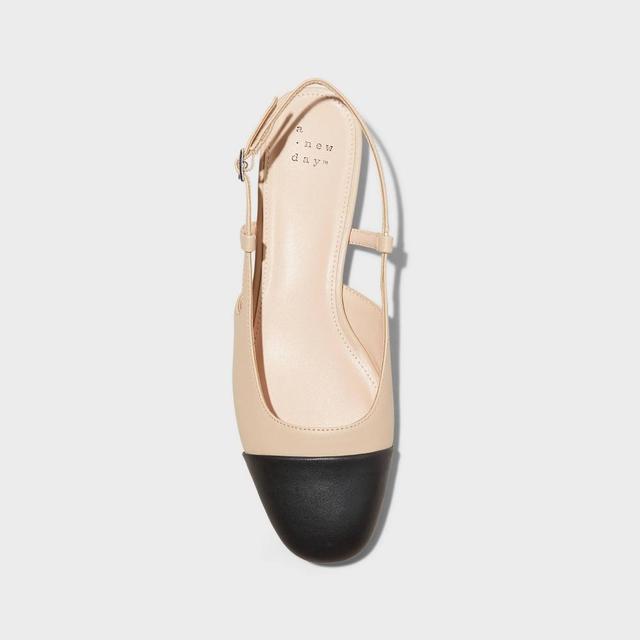 Womens Maxine Slingback Ballet Flats - A New Day Tan 8.5 Product Image