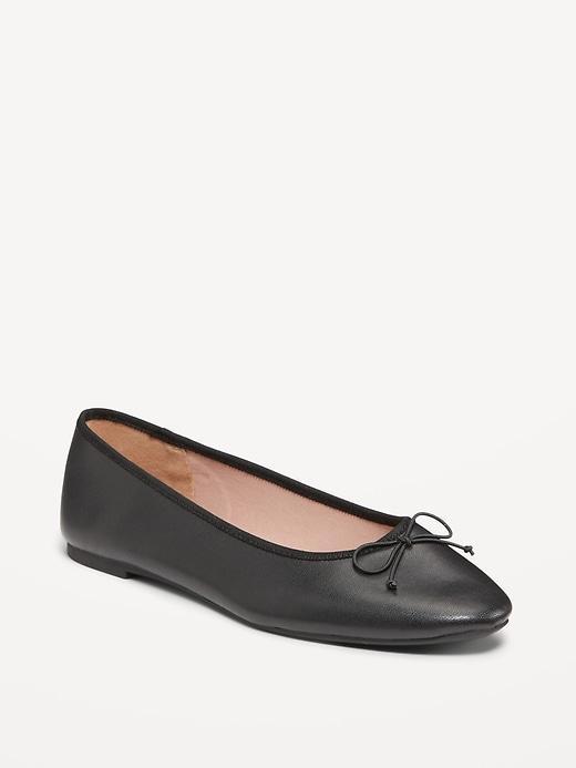 Faux Leather Ballet Flat product image