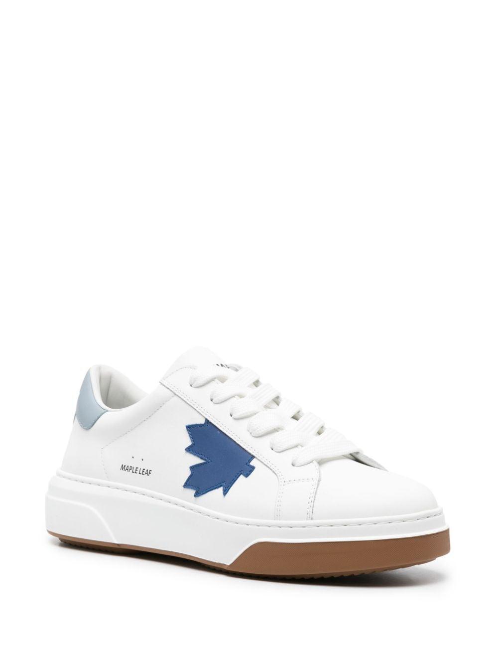 DSQUARED2 Bumper Lace-up Sneakers In White Product Image