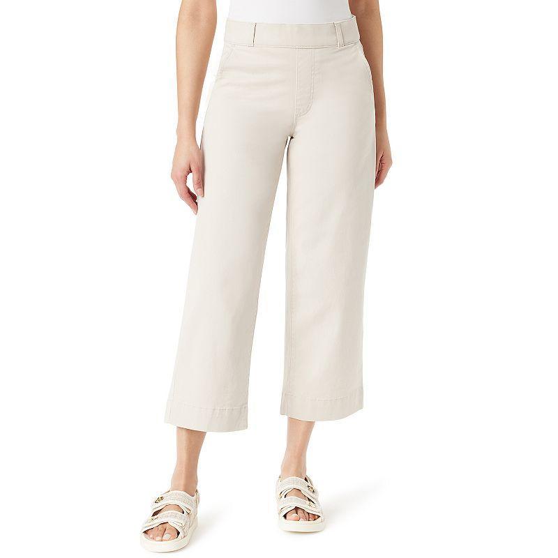 Womens Gloria Vanderbilt Shape Effect Wide Leg Crop Pants Product Image