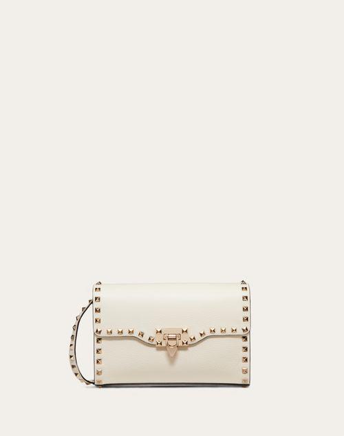 SMALL ROCKSTUD GRAINY CALFSKIN CROSSBODY BAG Product Image