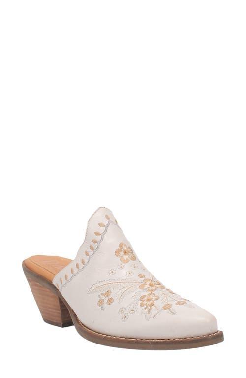 Dingo Wildflower Leather Floral Embroidered Western Mules Product Image