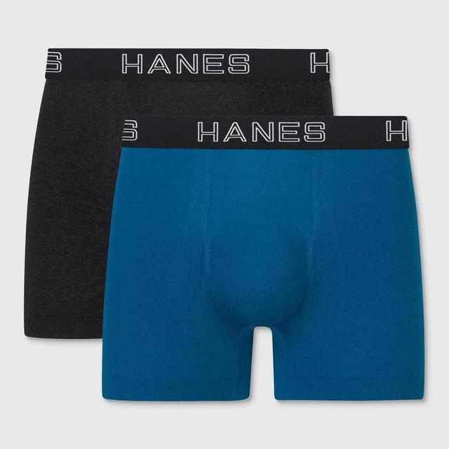 Hanes Premium Mens Seamless Trunks 2pk - Heathered Product Image