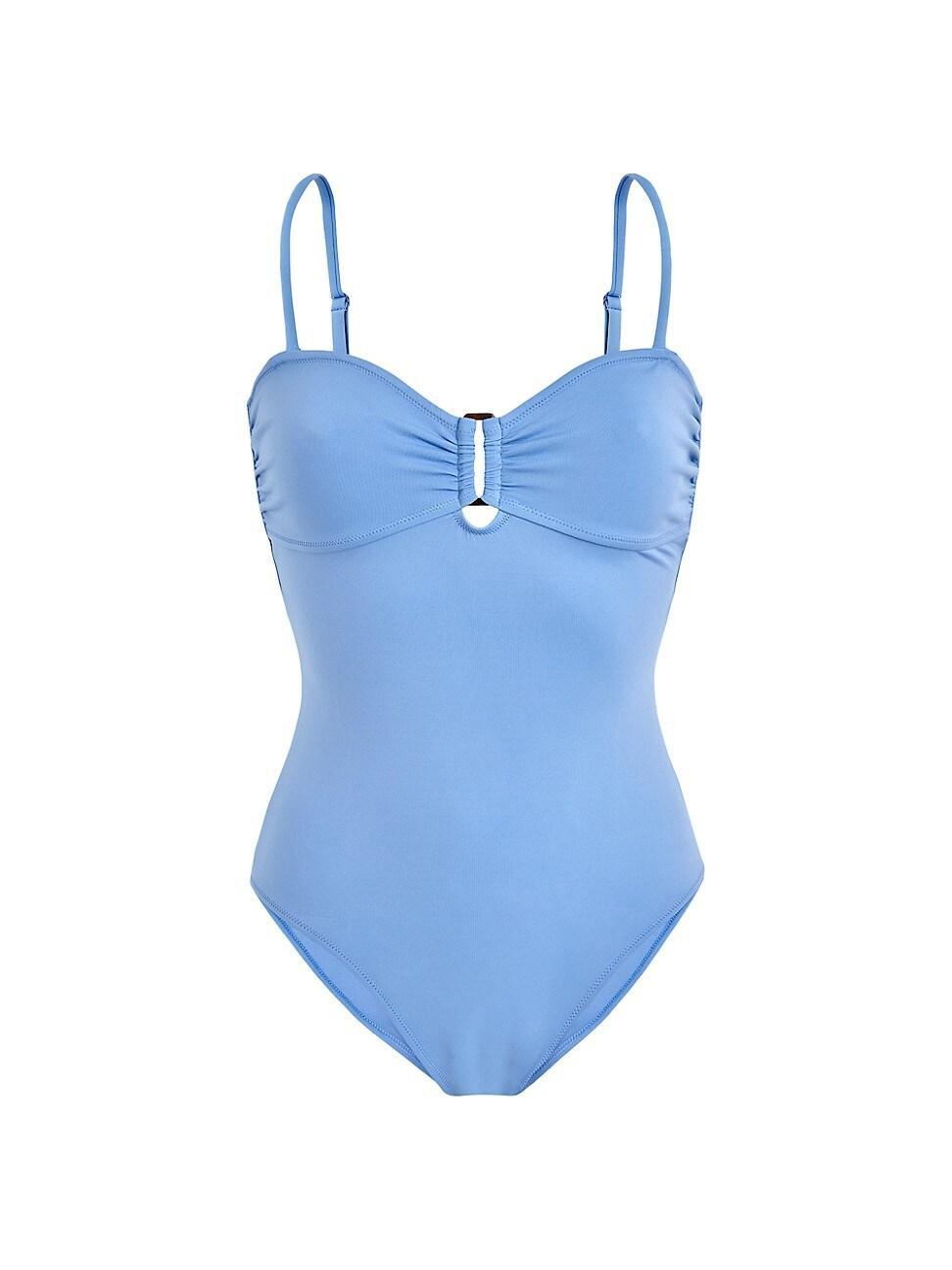 Womens Solid Sculpt One-Piece Swimsuit Product Image