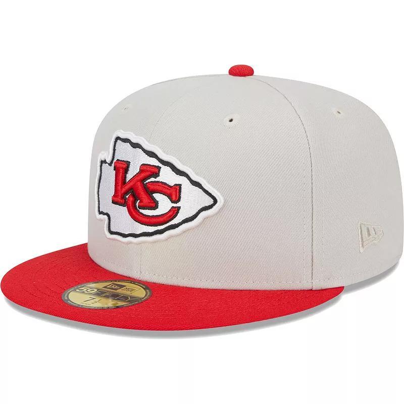 Mens New Era Khaki/Red Kansas City Chiefs Super Bowl Champions Patch 59FIFTY Fitted Hat Product Image