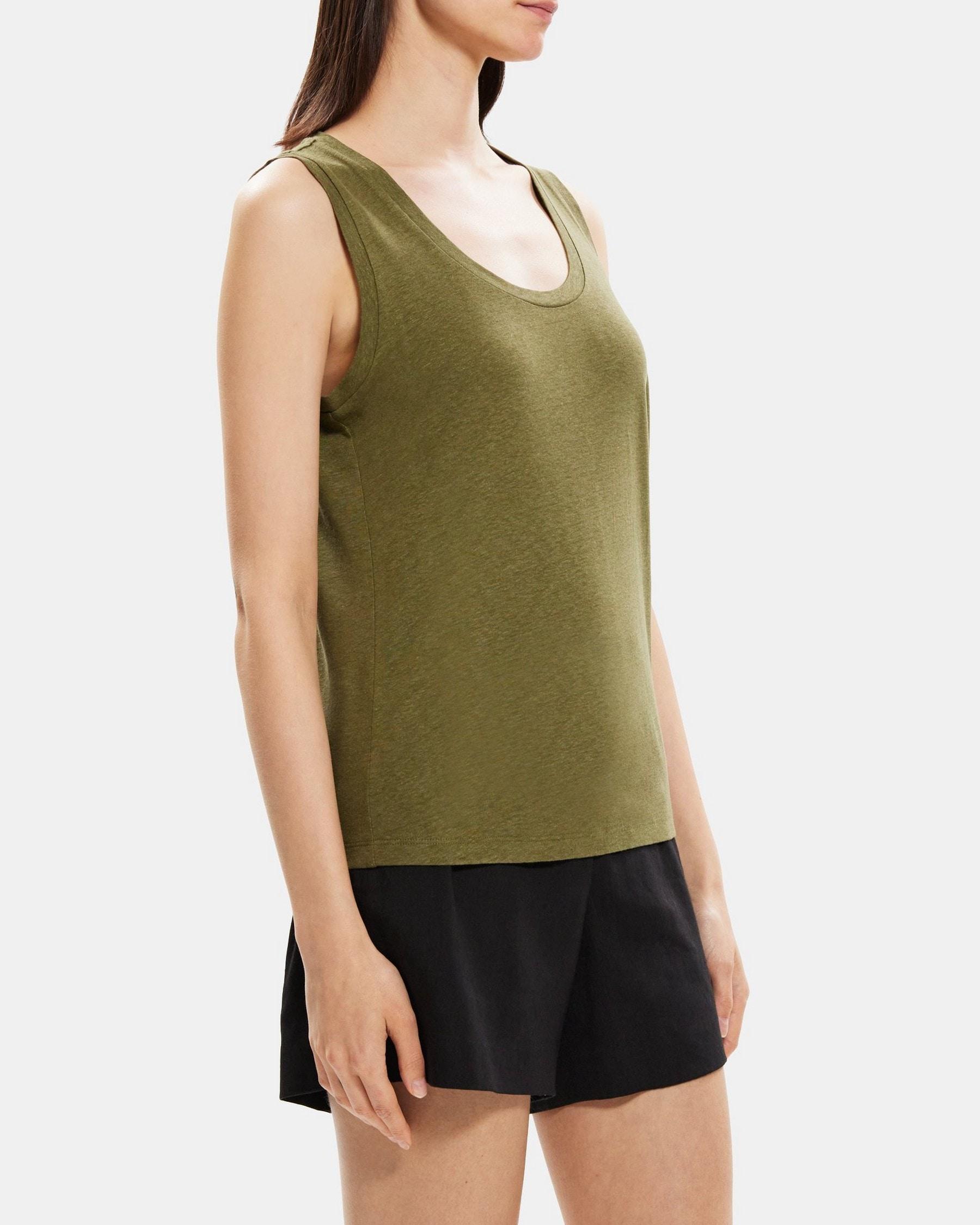 Easy Tank in Linen-Blend Product Image