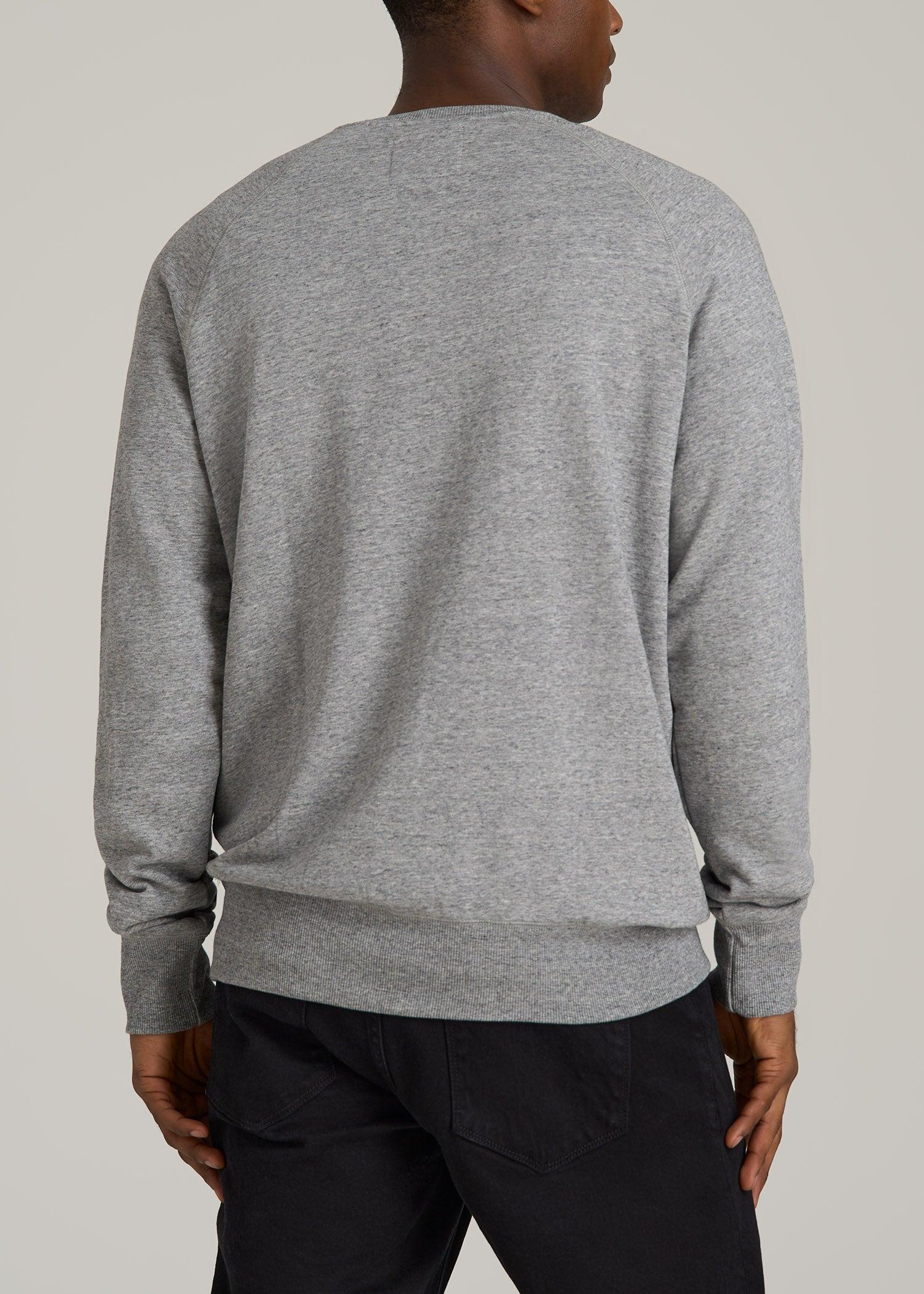 Wearever 2.0 French Terry Crewneck Sweatshirt for Tall Men in Heathered Grey Product Image